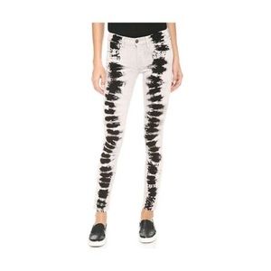 NWT Wildfox Marianne gray tie dye mid rise skinny jeans in marvel